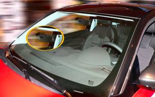 Blendschutzstreifen Frontscheibe passgenau mit Spiegelaussparung für Audi  A2 1-tlg.