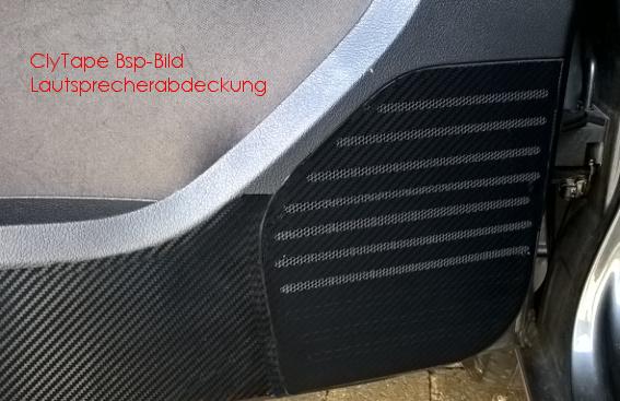 PKW Innenraum-Schutzfolie Carbon-Optik schwarz 230µ für VW Tiguan II BJ.2016